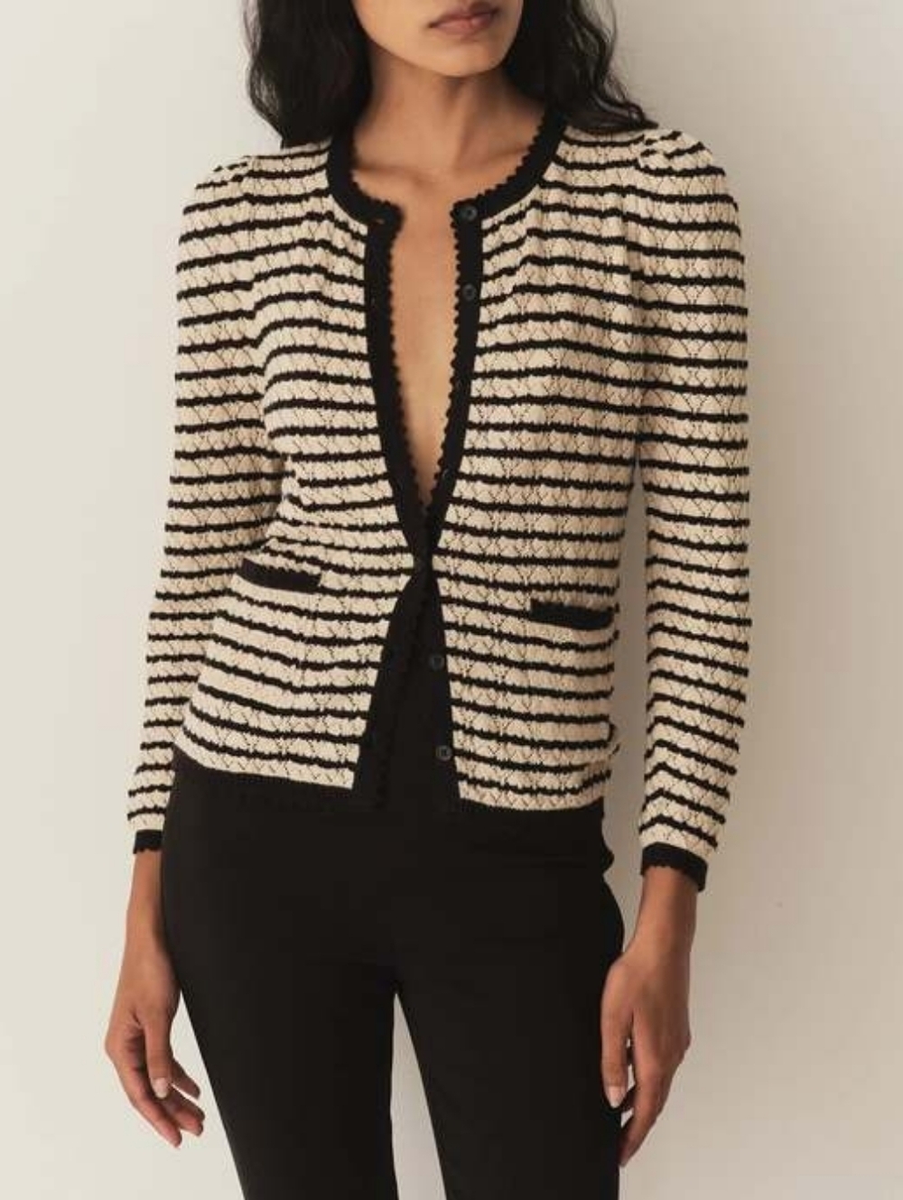 Doen Therese cardigan in allaire stripe, xlarge